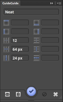 Bourbon Neat grid example using Guide Guide